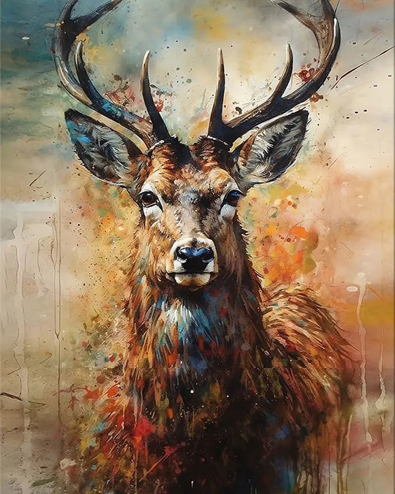 Majestic Deer Portrait - Paint by Numbers Kit