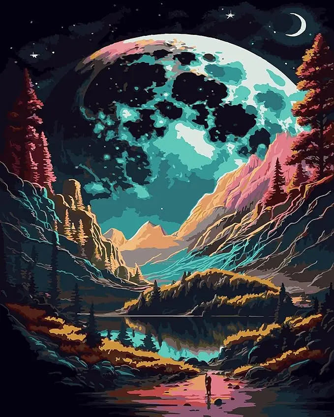 Cosmic Valley Vista - Paint by Numbers Kit