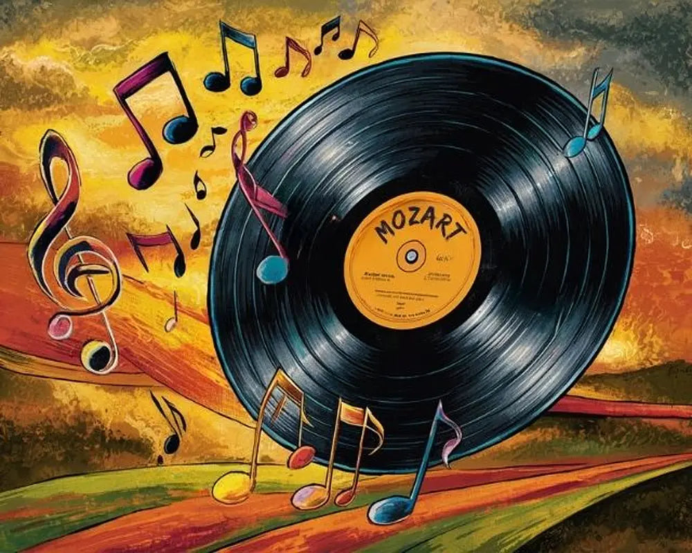Mozart Vinyl Music - Paint by Numbers Kit