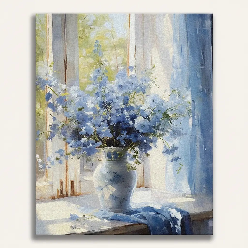 Window Hydrangea Kit | Paint By Numbers Kit