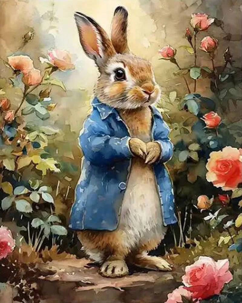 Bunny Rose Garden | Paint By Numbers Kit