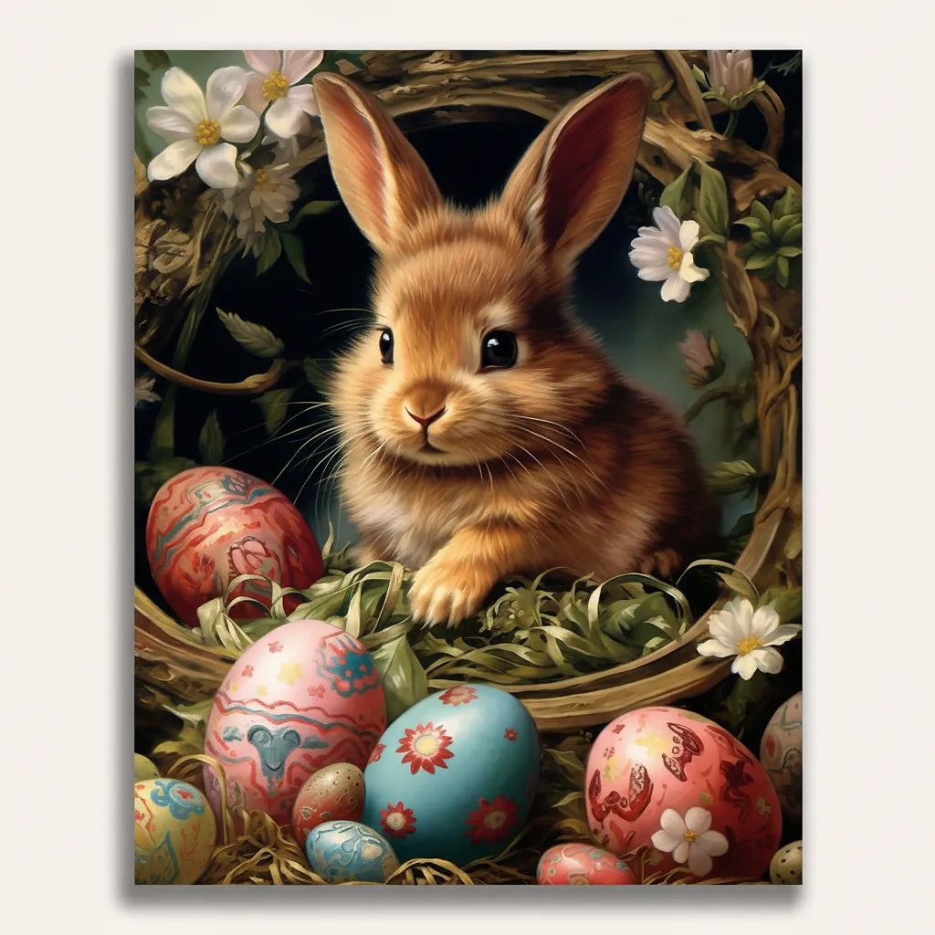 Easter Bunny Basket | Paint By Numbers Kit