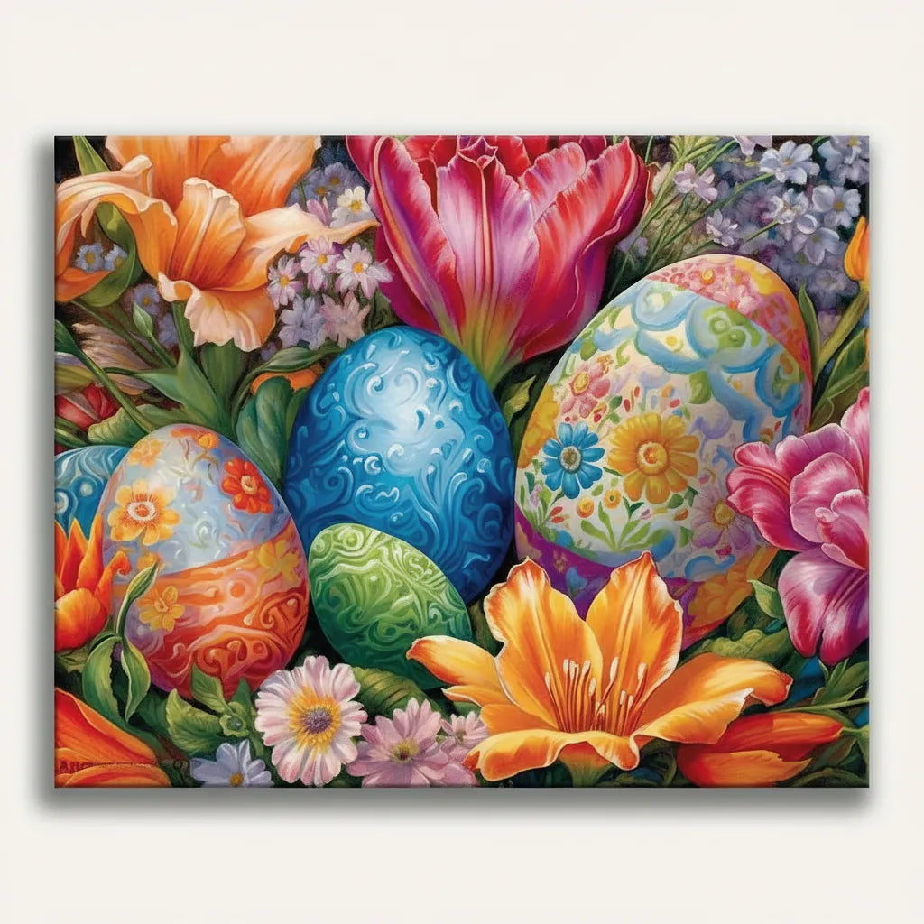 Easter Floral Eggs | Paint By Numbers Kit