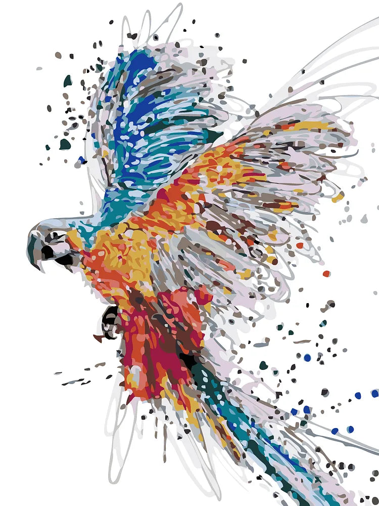 Colorful Parrot Painting | Paint By Numbers Kit