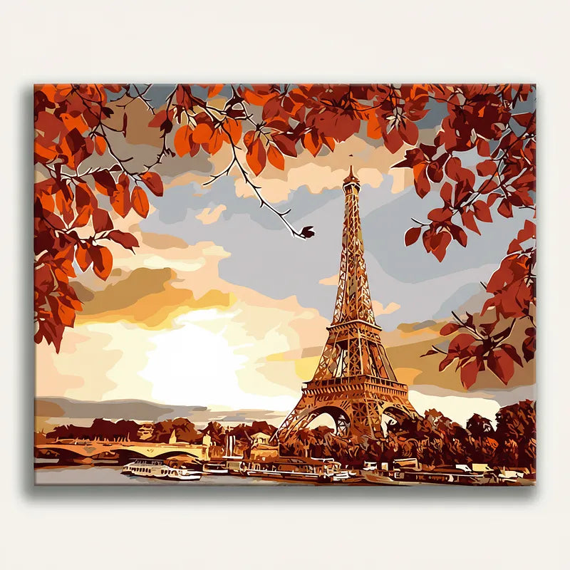 Paris Autumn Tower | Paint By Numbers Kit