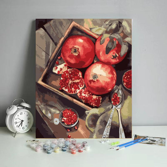 Red Pomegranate Bowl