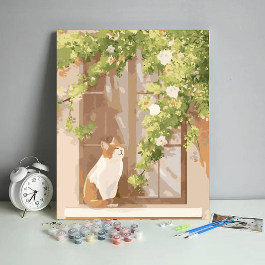 Sleepy Cat Window