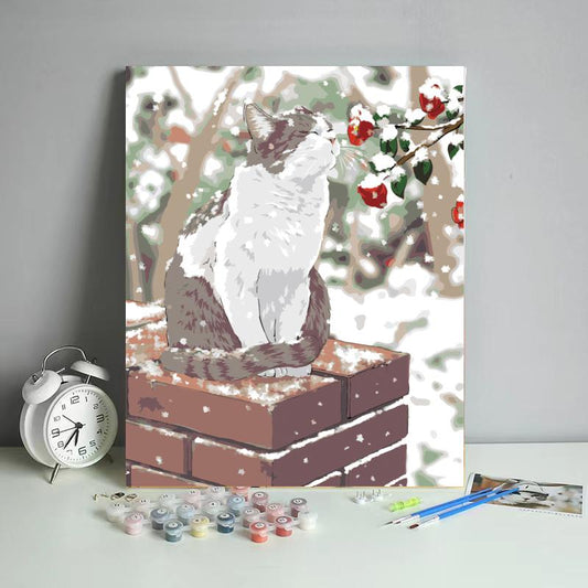 Snowy Cat Garden