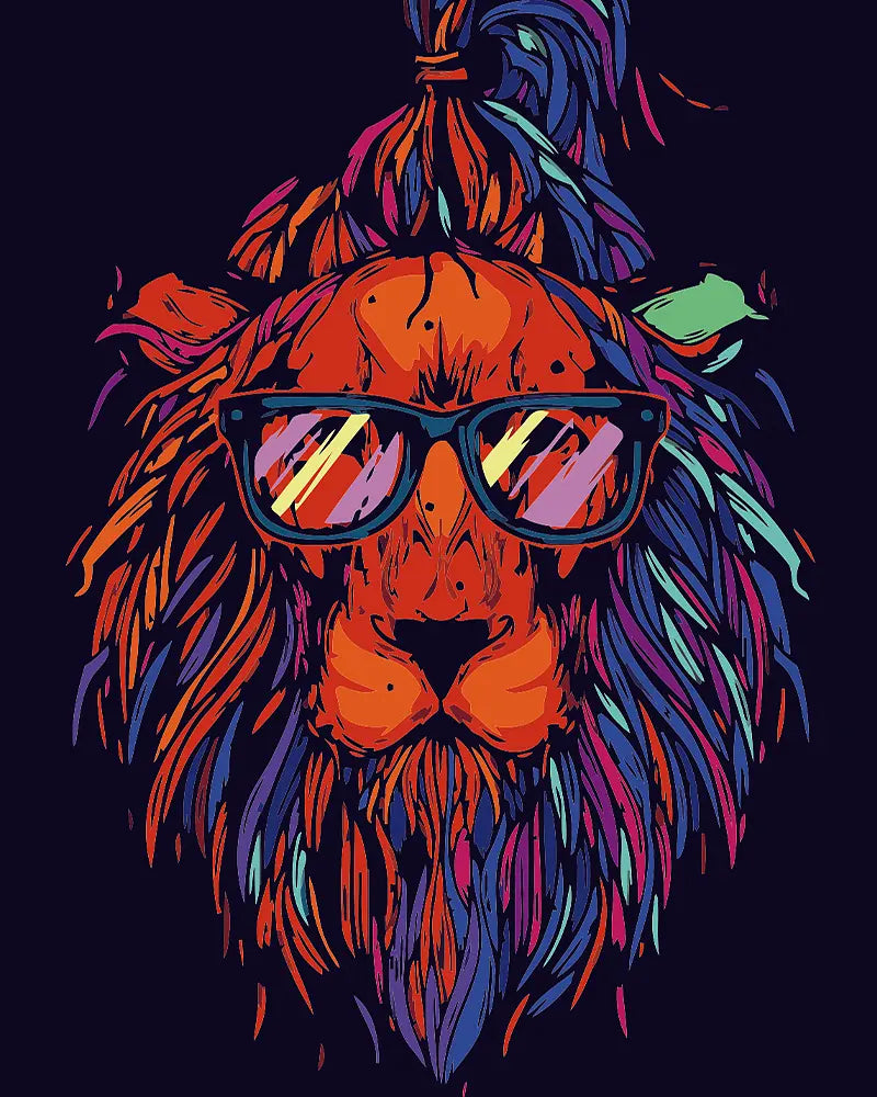 Cool Lion With Sunglasses