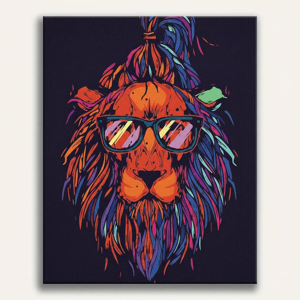 Cool Lion With Sunglasses