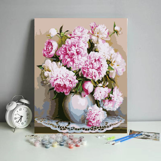 Elegant Peony Vase