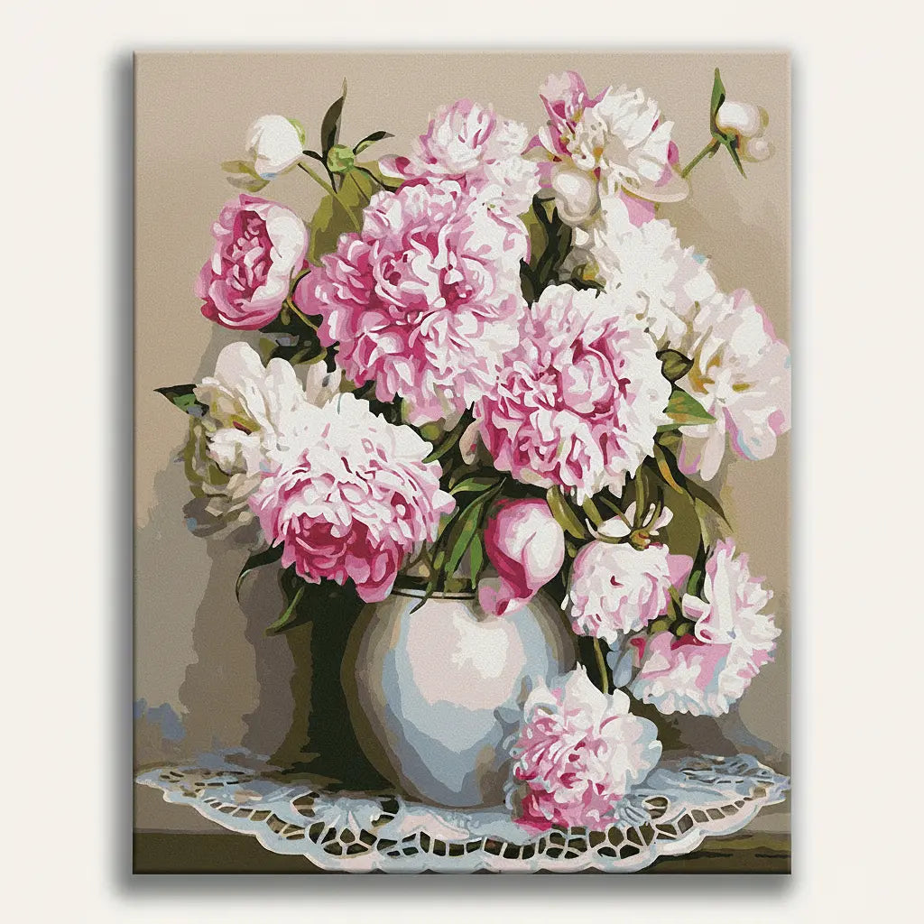 Elegant Peony Vase