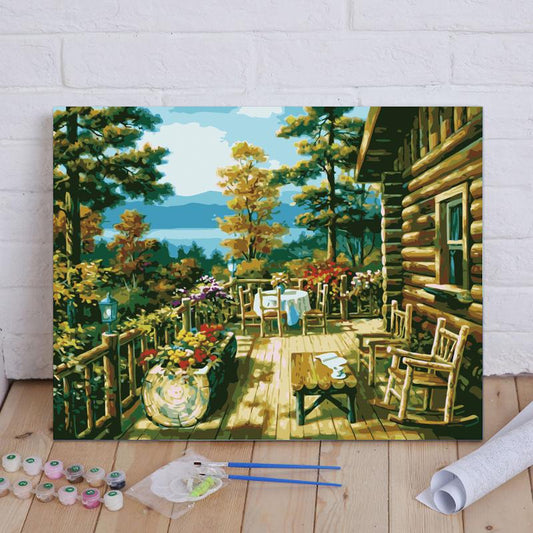 Lakeside Cabin Porch