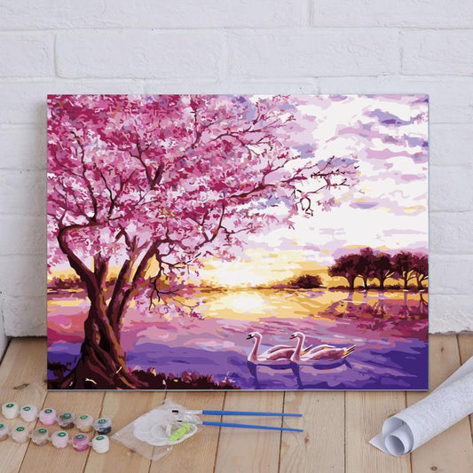 Cherry Blossom Lake