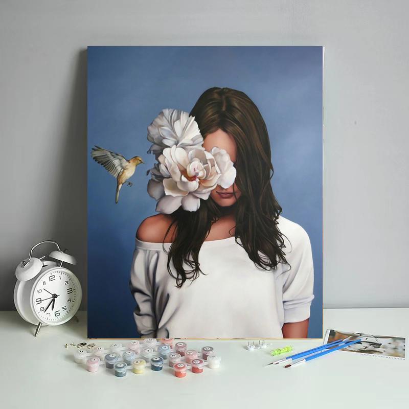 Hummingbird Flower Portrait