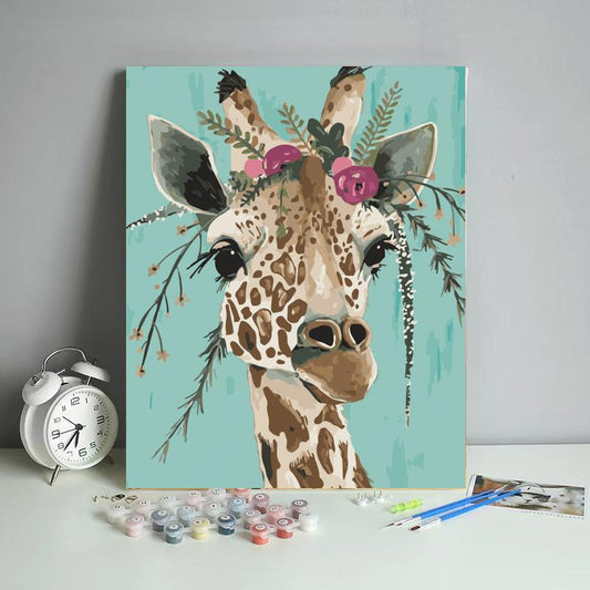 Floral Crown Giraffe