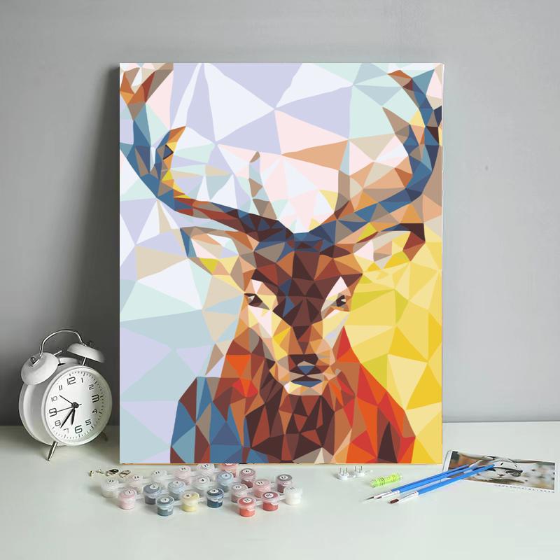 Polygon Deer Portrait