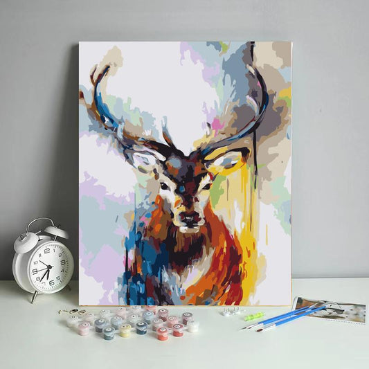 Watercolor Deer Portrait