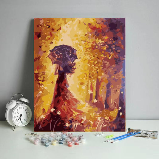 Autumn Path Girl