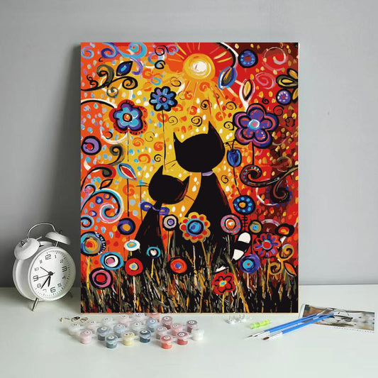 Colorful Cat Art