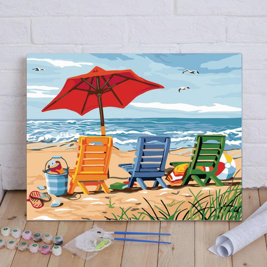 Colorful Beach View