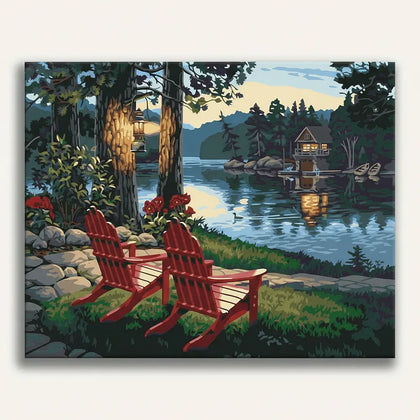 Lakeside Retreat Paint By Numbers Kit