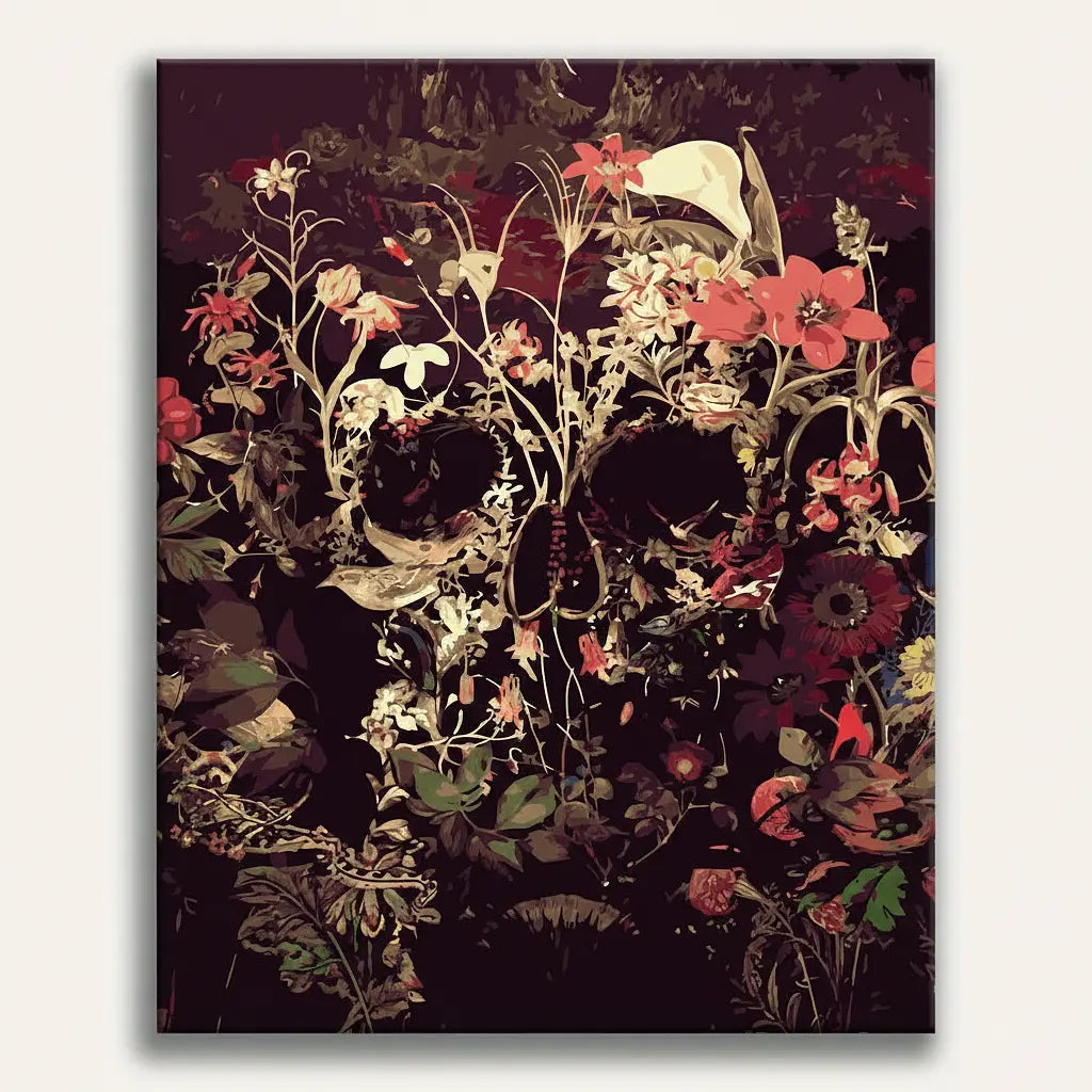Floral Skull Art