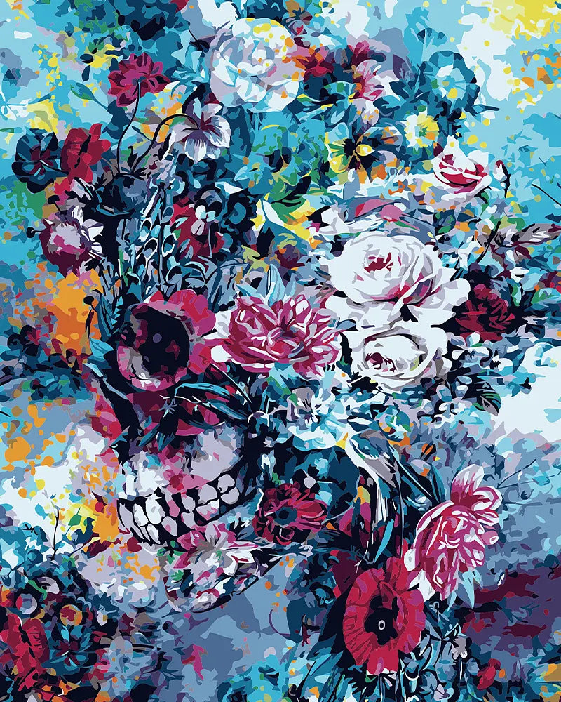Colorful Skull Scene