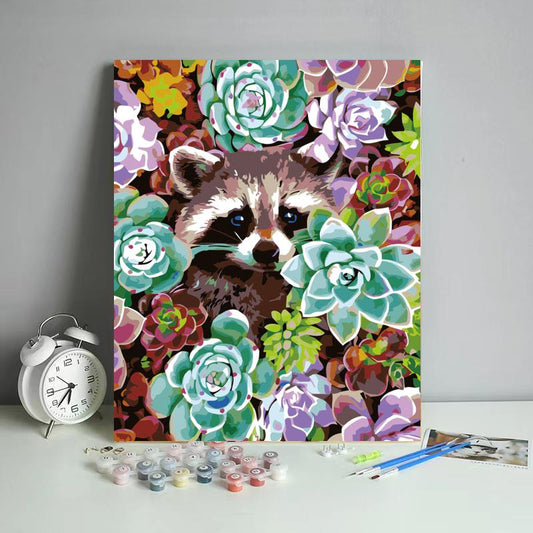 Garden Raccoon Art