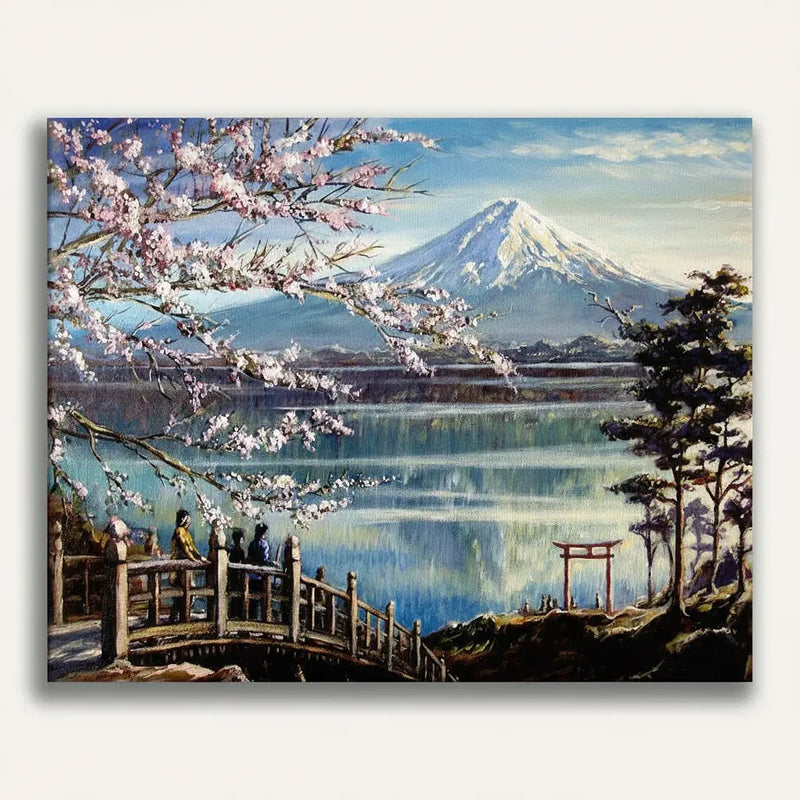 Mount Fuji Sakura | Paint By Numbers Kit