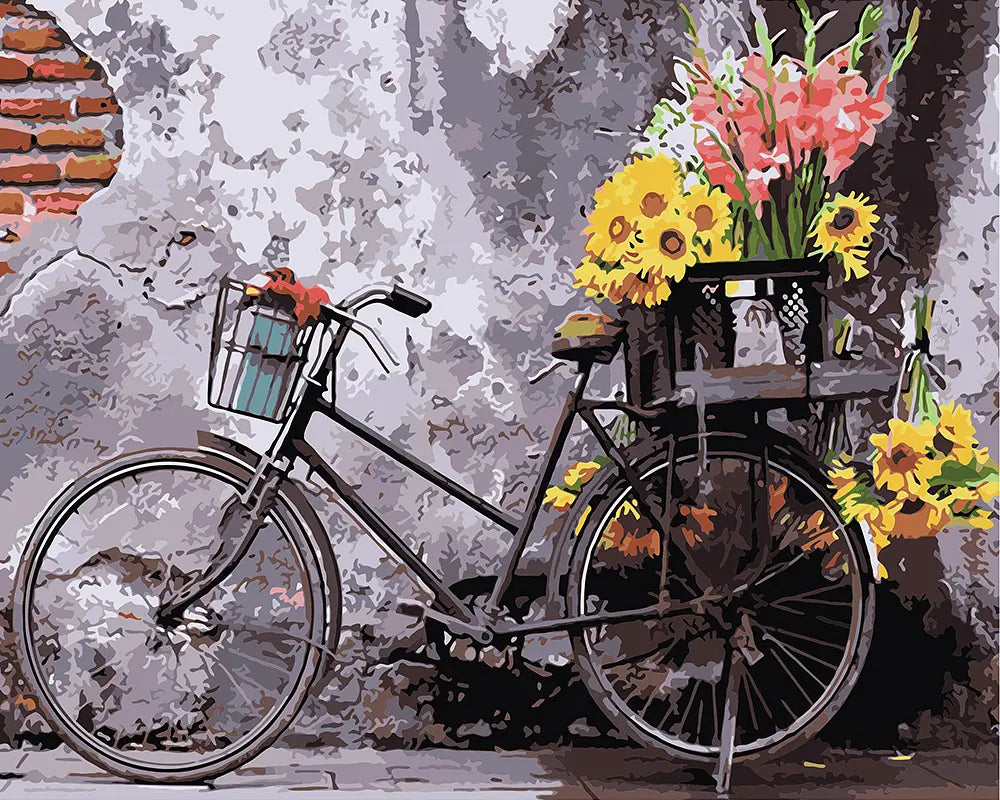 Flower Bicycle Art