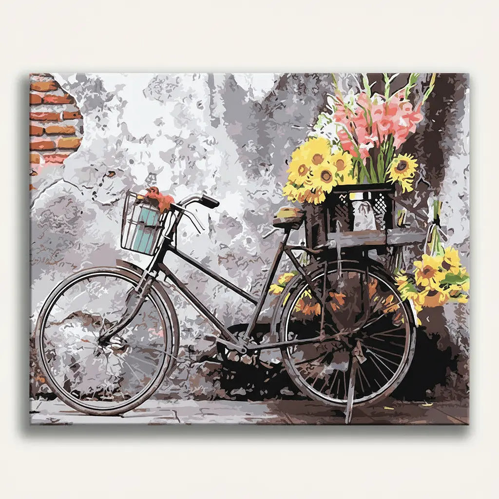 Flower Bicycle Art