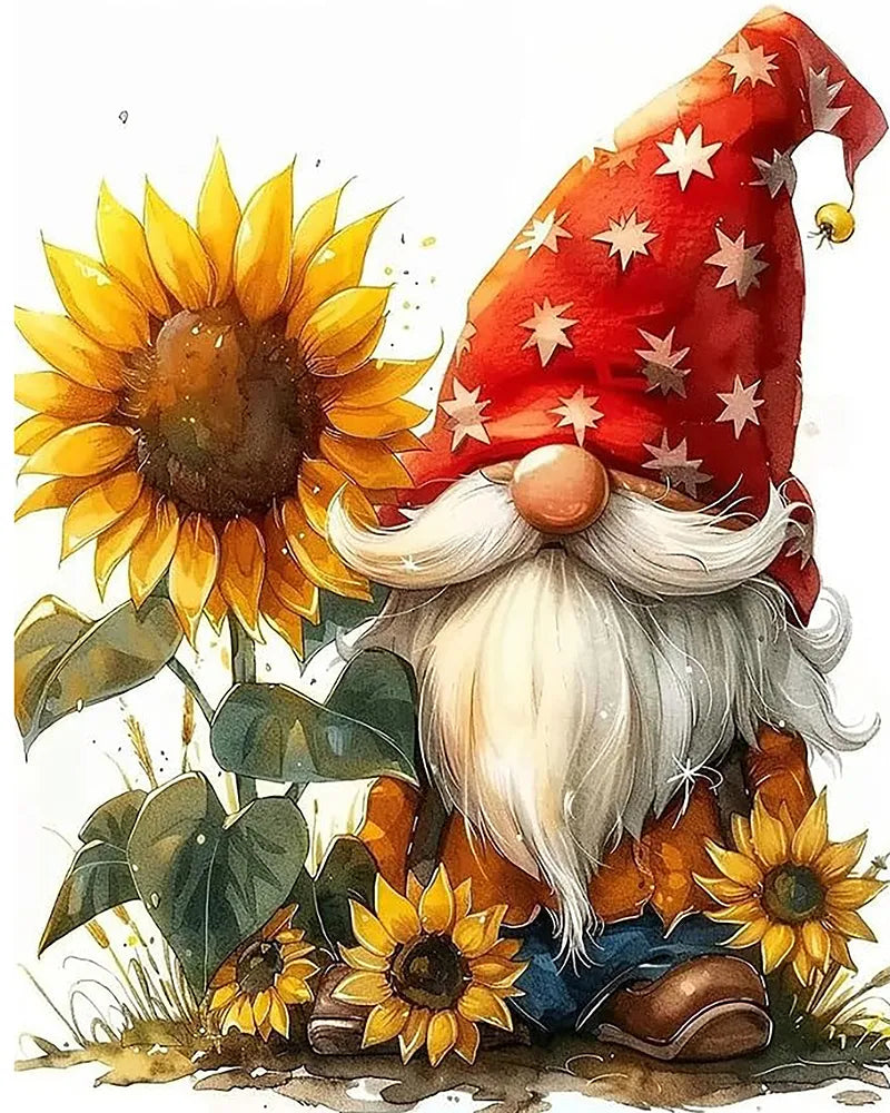 Sunflower Gnome | Paint By Numbers Kit