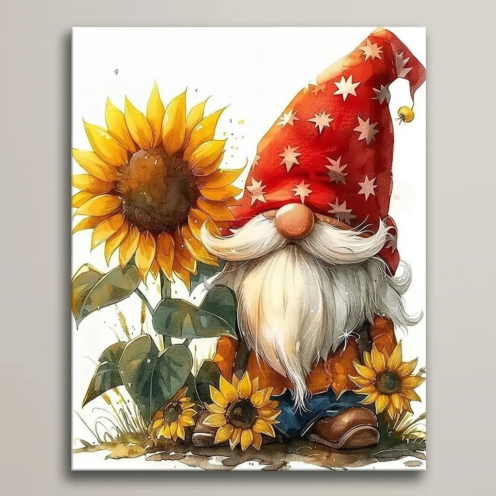 Sunflower Gnome | Paint By Numbers Kit