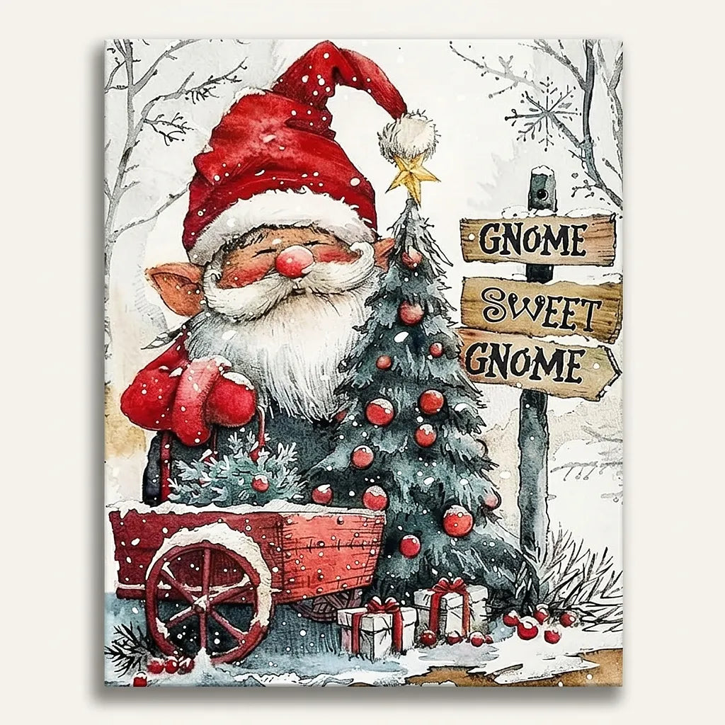 Gnome Sweet Gnome | Paint By Numbers Kit