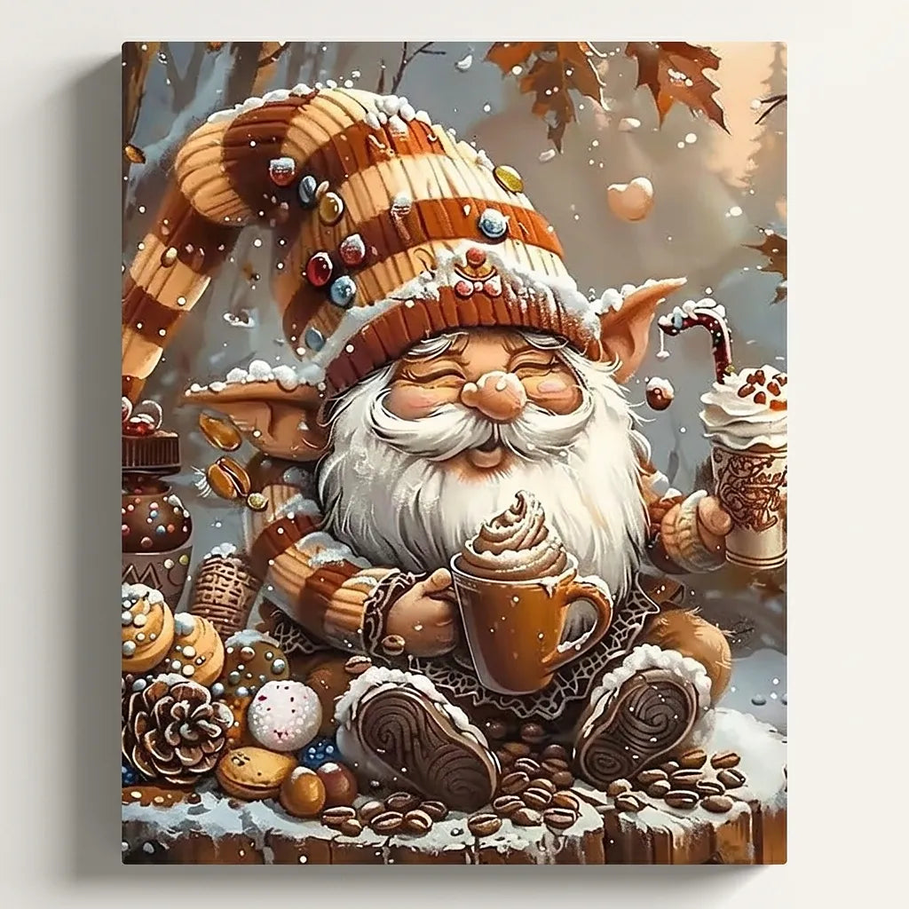 Cocoa Gnome Winter Treats | Paint By Numbers Kit