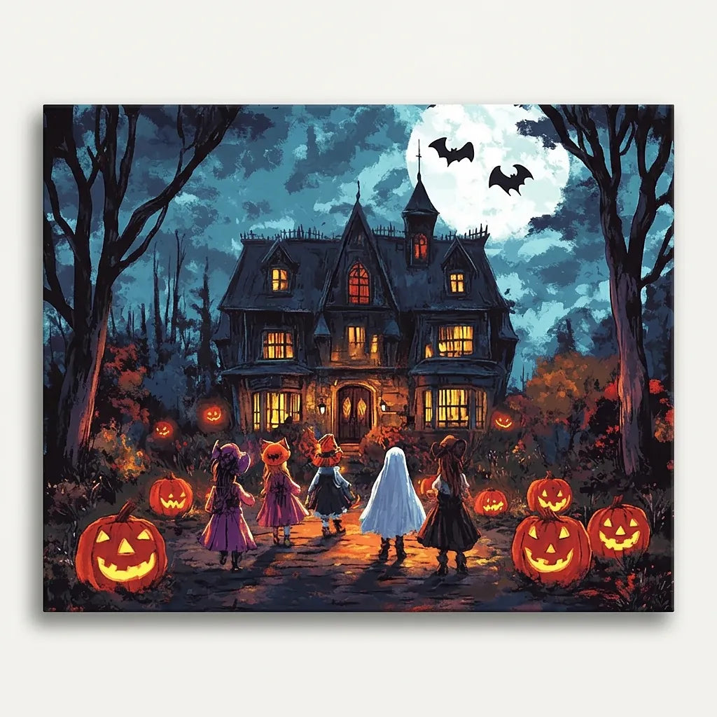 Trick Or Treat Night | Paint By Numbers Kit