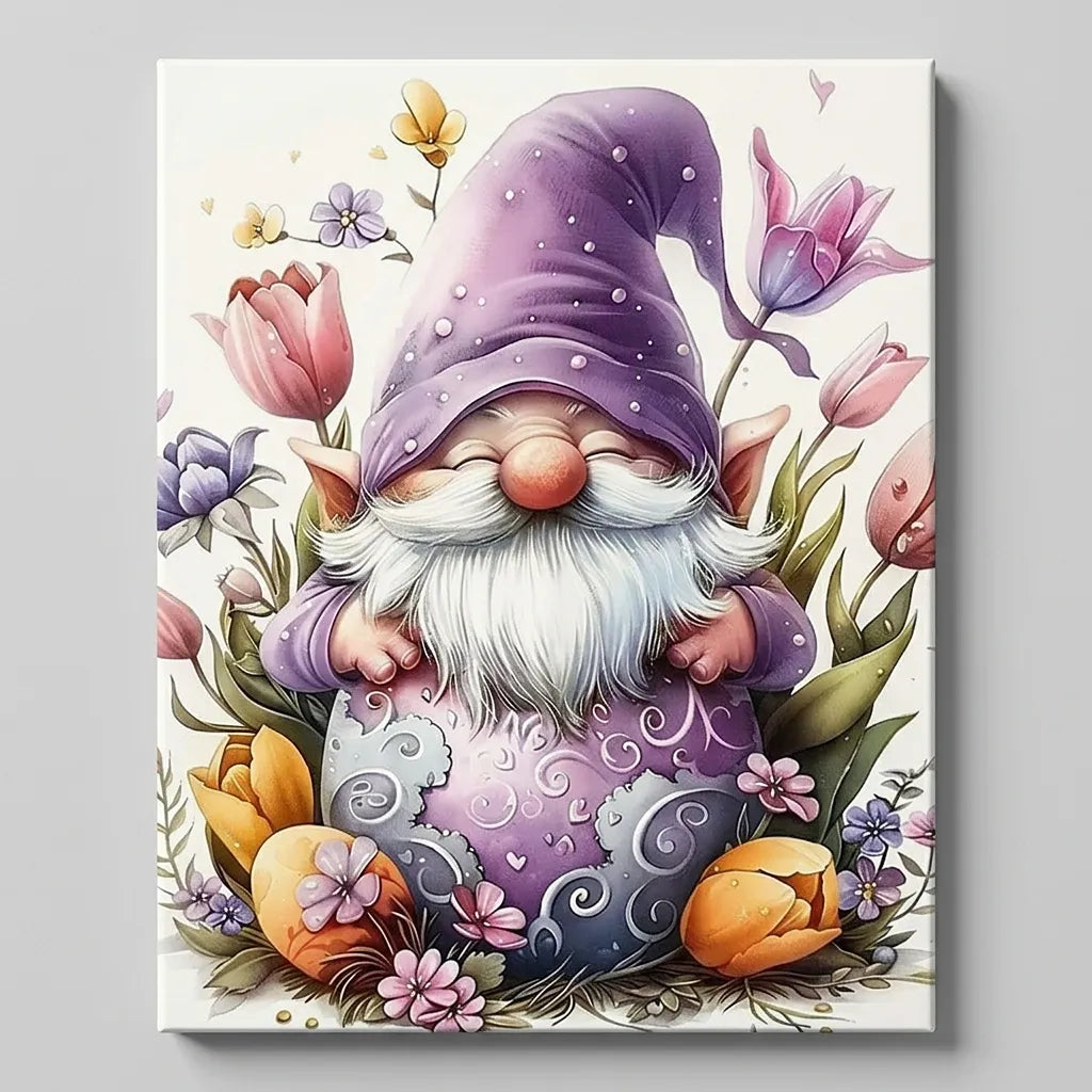 Spring Tulip Gnome | Paint By Numbers Kit
