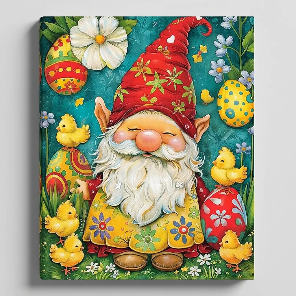 Easter Chicks Gnome | Paint By Numbers Kit