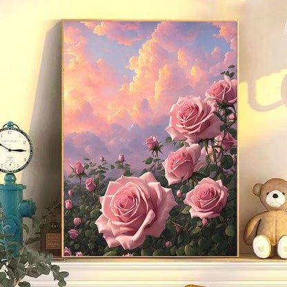 Blush Roses at Dawn