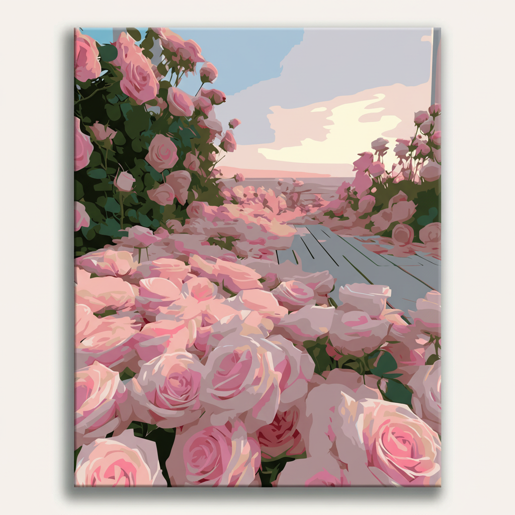 Rose Garden Path | Paint By Numbers Kit