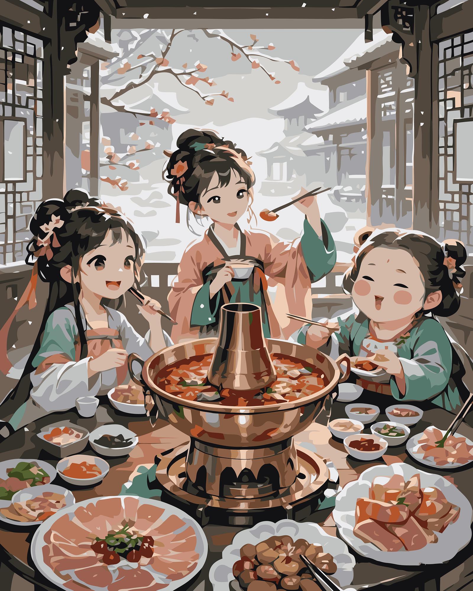 Winter Hot Pot | Paint By Numbers Kit
