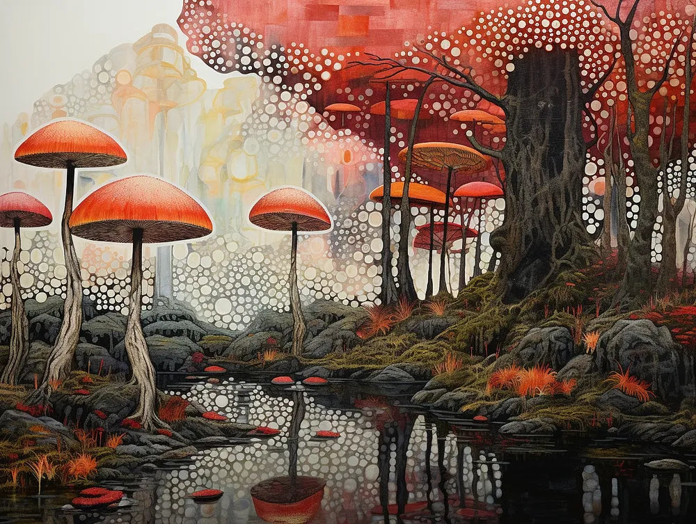 Enchanted Mushroom Forest | Paint By Numbers Kit