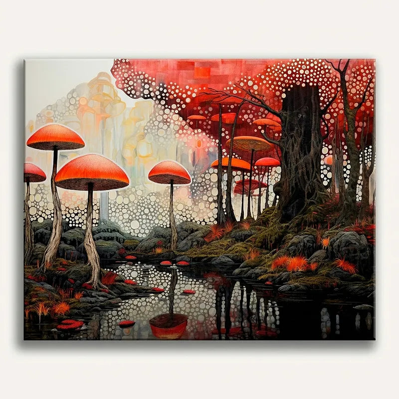 Enchanted Mushroom Forest | Paint By Numbers Kit