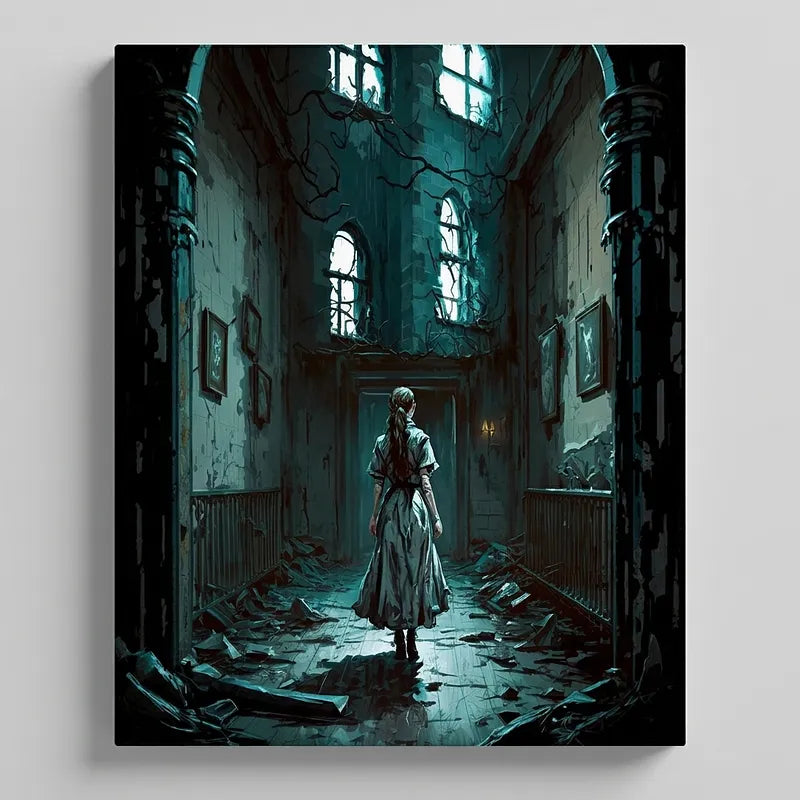 Gothic Ruins Explorer | Paint By Numbers Kit