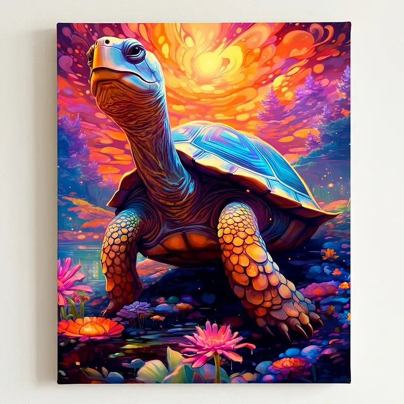 Cosmic Turtle Art | Paint By Numbers Kit