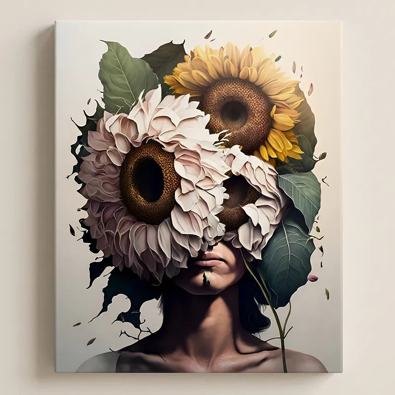 Floral Portrait Painting | Paint By Numbers Kit