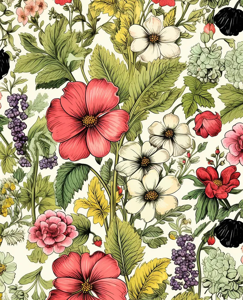 Vintage Botanical Garden | Paint By Numbers Kit