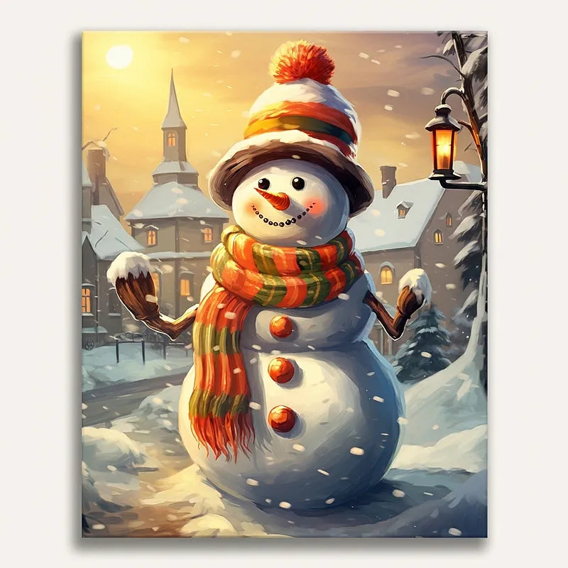 Winter Snowman | Paint By Numbers Kit