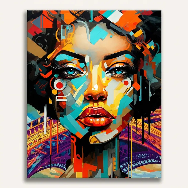 Abstract Portrait Art | Paint By Numbers Kit